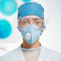 Thumbnail for Infection Preventing Eye Protection Vented Safety Glasses Anti Fog Dust Clearing Lab Goggles