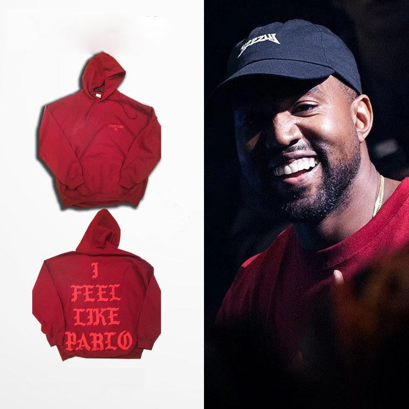 Red YEEZY I Feel Like Pablo Hoodie Kanye West Hooded Sweatshirt - TshirtNow.net - 1