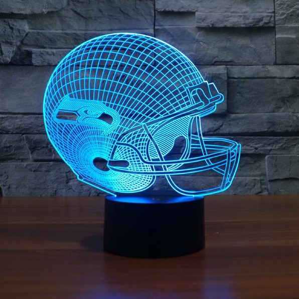 NFL SEATTLE SEAHAWKS 3D LED LIGHT LAMP