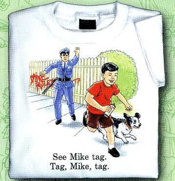 Childhood See Mike Tag. Tag, Mike, Tag. White Tshirt - TshirtNow.net