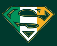Thumbnail for Superman Irish Flag Logo Kelly Green Tshirt - TshirtNow.net - 3
