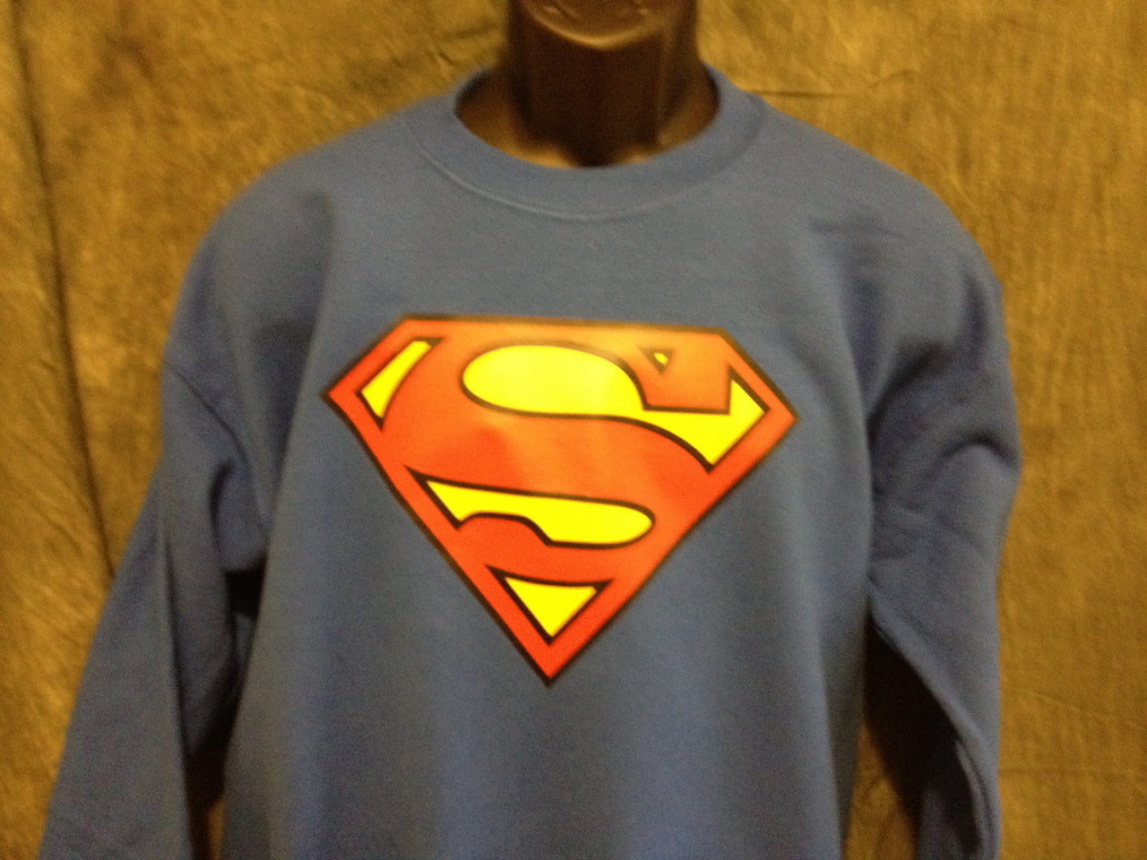 Superman Classic Logo Royal Blue Crewneck Sweatshirt - TshirtNow.net - 3