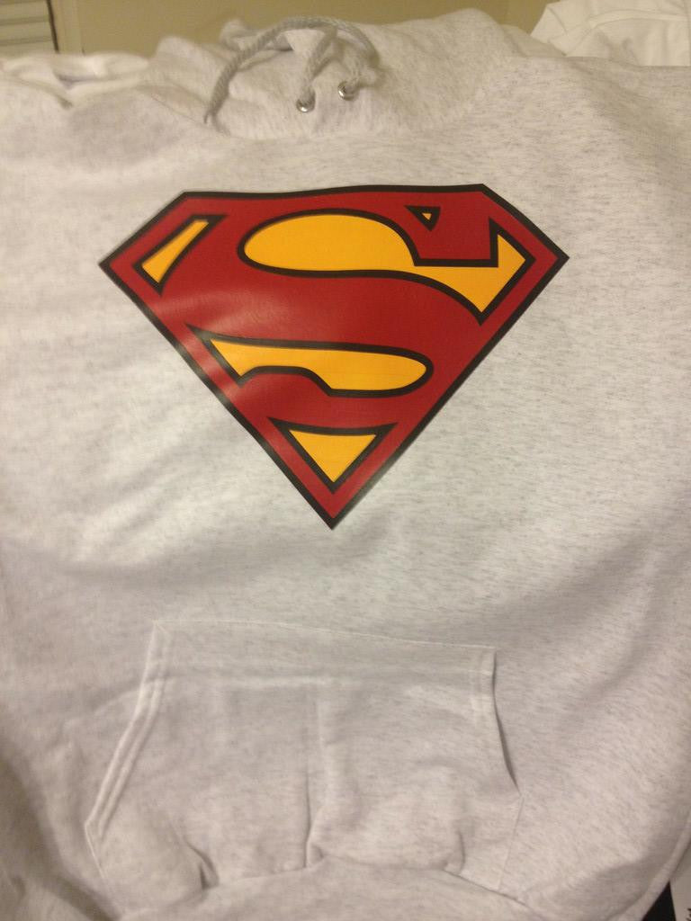 Superman Logo Grey Hoody Hoodie - TshirtNow.net - 3