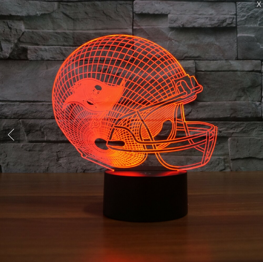 NFL TAMPA BAY BUCCANEERS 3D LED LIGHT LAMP