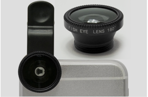 3 in 1 Universal Fish Eye & Macro Clip Camera Lens Kit for iPad iPhone 7 6 5 Samsung Blackberry HTC and Most smartphones