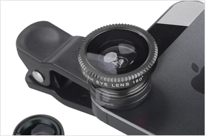 3 in 1 Universal Fish Eye & Macro Clip Camera Lens Kit for iPad iPhone 7 6 5 Samsung Blackberry HTC and Most smartphones