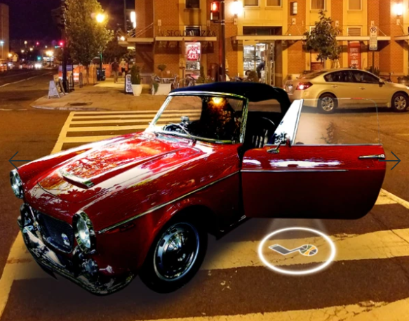 2 NBA UTAH JAZZ WIRELESS LED CAR DOOR PROJECTORS