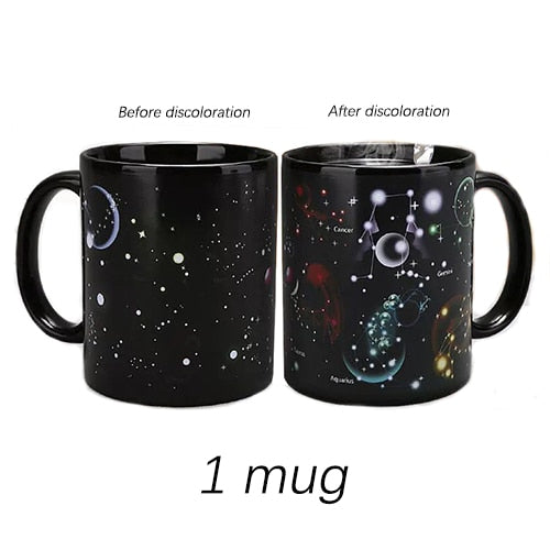 Space Collection Magic Color Changing 3D Ceramic Coffee/Tea/Milk Mugs