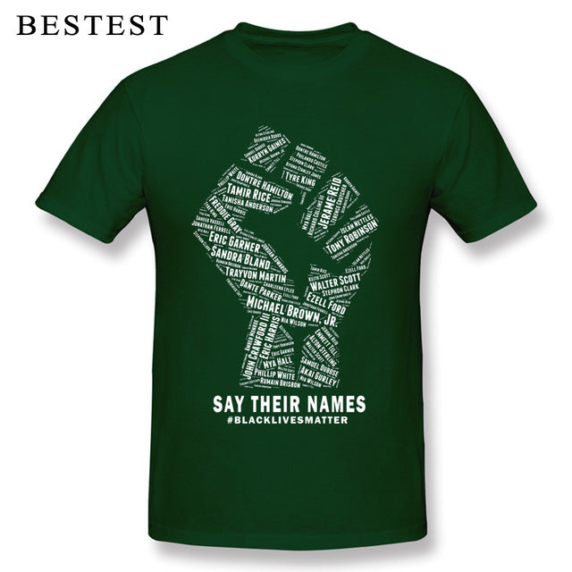 Black Lives Matter Men's Breathable Cotton T-Shirt