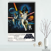 Thumbnail for Spray Painted Silk Fabric Customized Vintage Star War Posters