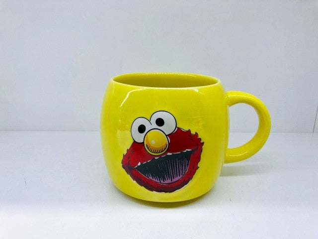 Vintage Sesame Street ELMO and COOKIE MONSTER Ceramic Coffee/Tea Mugs