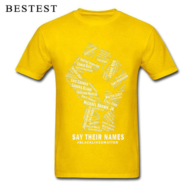 Black Lives Matter Men's Breathable Cotton T-Shirt