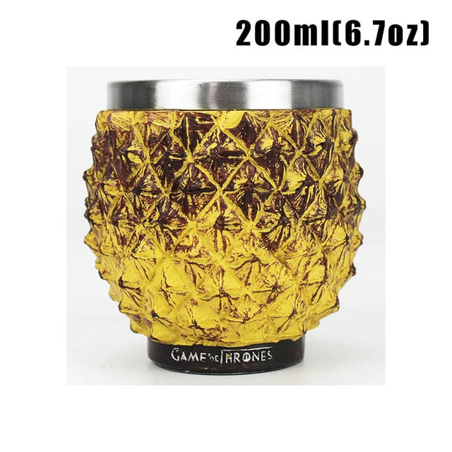 Antique Game of Thrones, Might and Magic Goblet Stainless Steel Resin Mugs