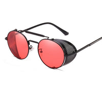 Thumbnail for Retro Round Steampunk Sunglasses for Men and Women