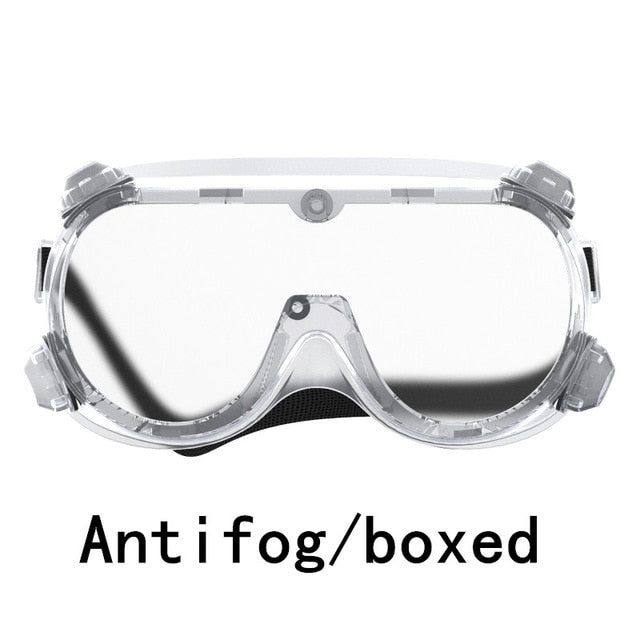 Infection Preventing Eye Protection Vented Safety Glasses Anti Fog Dust Clearing Lab Goggles