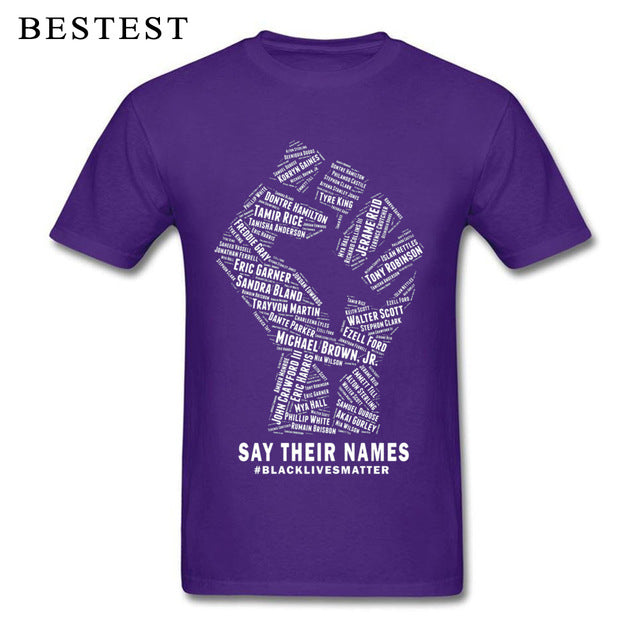 Black Lives Matter Men's Breathable Cotton T-Shirt