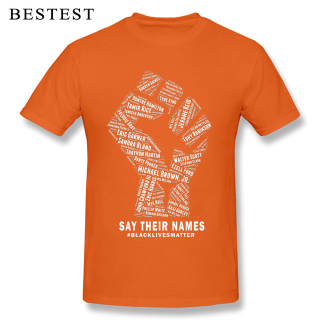 Black Lives Matter Men's Breathable Cotton T-Shirt