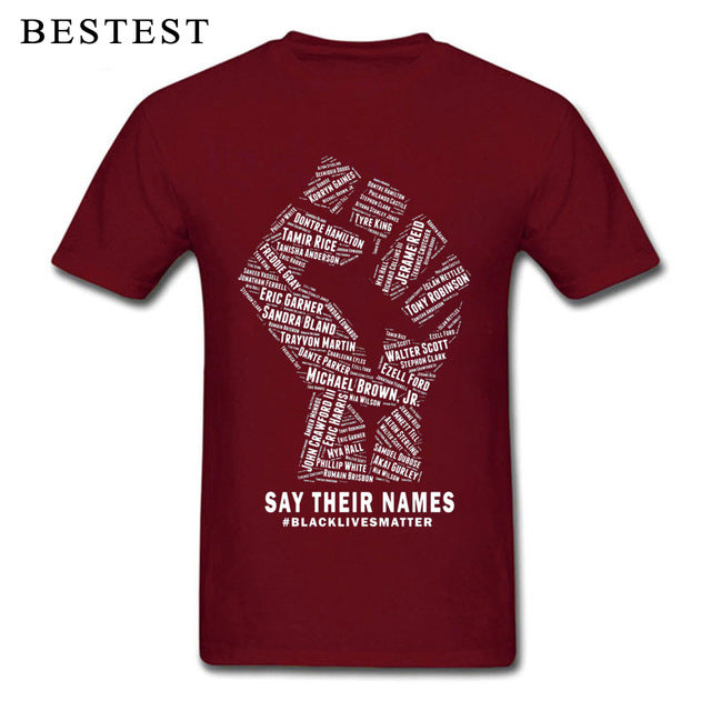 Black Lives Matter Men's Breathable Cotton T-Shirt