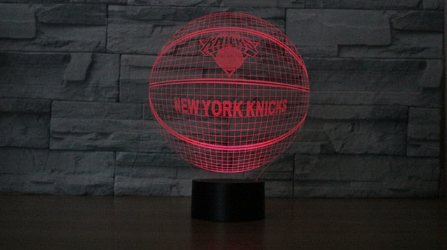 NBA NEW YORK KNICKS 3D LED LIGHT LAMP