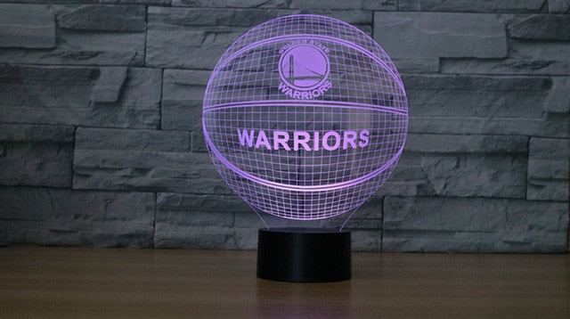 NBA GOLDEN STATE WARRIORS 3D LED LIGHT LAMP