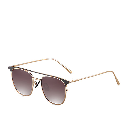 UV Polarized Designer Metal Frame Mirror Sunglasses