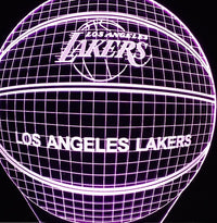 Thumbnail for NBA LOS ANGELES LAKERS 3D LED LIGHT LAMP
