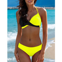 Thumbnail for Underwire Mid-waist Bandage Bikini Swimwear