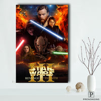 Thumbnail for Spray Painted Silk Fabric Customized Vintage Star War Posters
