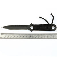 Thumbnail for Tactical Paratrooper Diver Field Survival Hunting Stainless Steel Knife With Scabbard