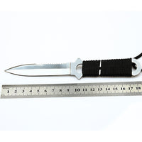 Thumbnail for Tactical Paratrooper Diver Field Survival Hunting Stainless Steel Knife With Scabbard