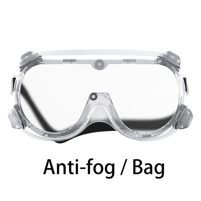 Infection Preventing Eye Protection Vented Safety Glasses Anti Fog Dust Clearing Lab Goggles