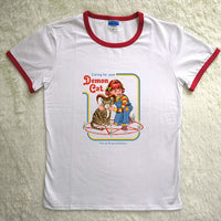 Thumbnail for Childhood Caring For Your Demon Cat Tshirt