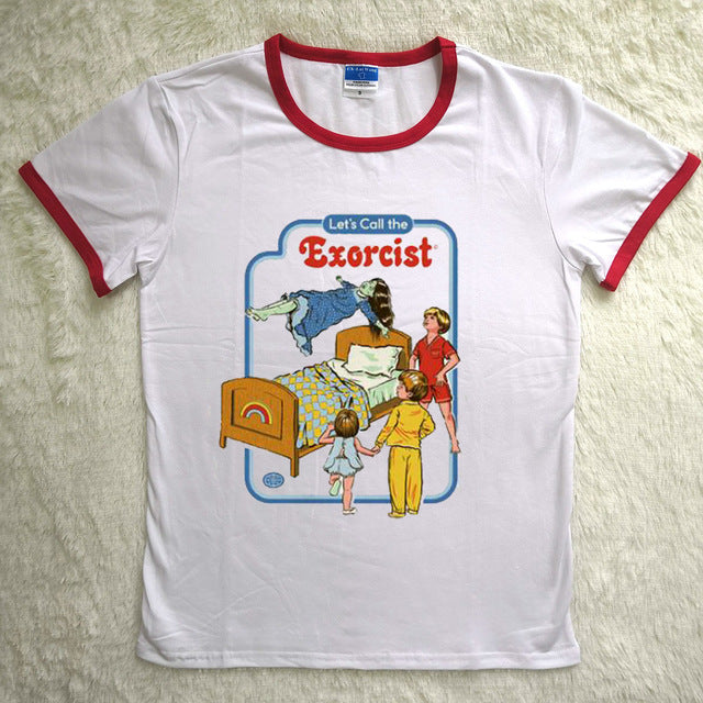 Let's Call The Exorcist Childhood Spoof Tshirt