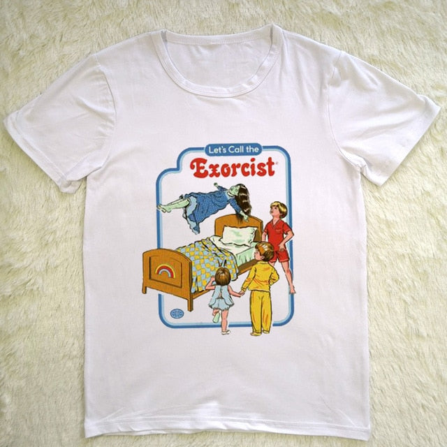 Let's Call The Exorcist Childhood Spoof Tshirt