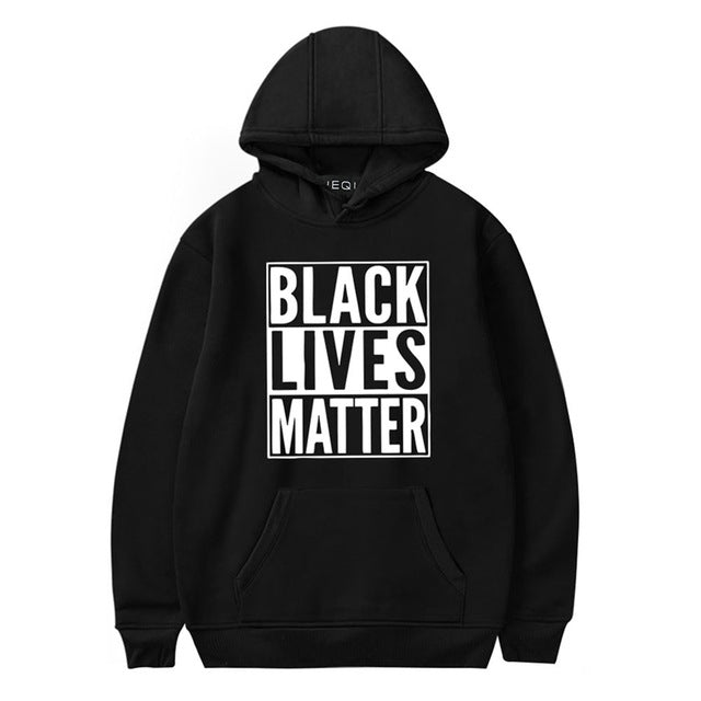 Black Lives Matter - Unisex Long Sleeve Cotton Casual Hoodies and Pullovers