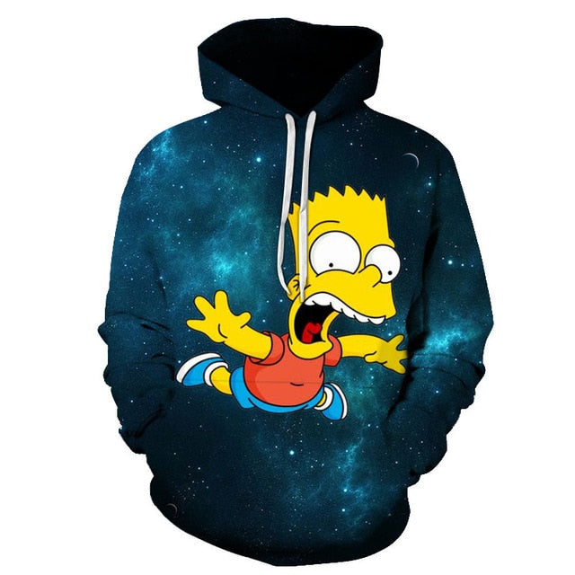 Simpsons Printed 3D Mens and Women Hoodies
