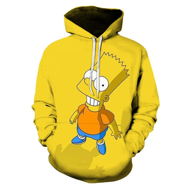Simpsons Printed 3D Mens and Women Hoodies