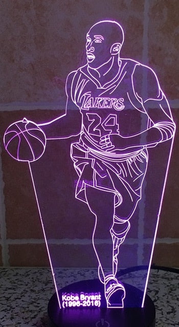 NBA LOS ANGELES LAKERS 3D LED LIGHT LAMP
