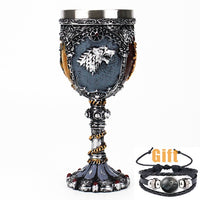 Thumbnail for Antique Game of Thrones, Might and Magic Goblet Stainless Steel Resin Mugs