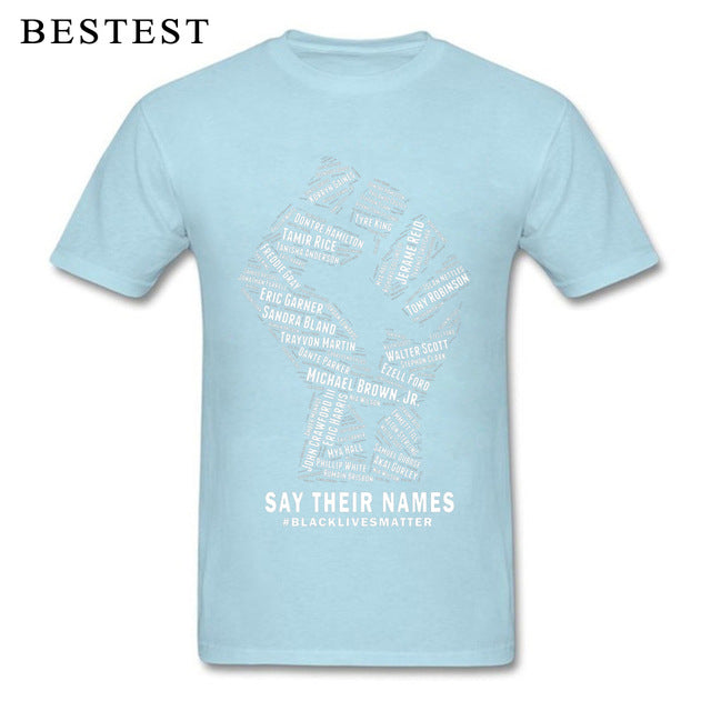 Black Lives Matter Men's Breathable Cotton T-Shirt
