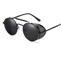 Thumbnail for Retro Round Steampunk Sunglasses for Men and Women