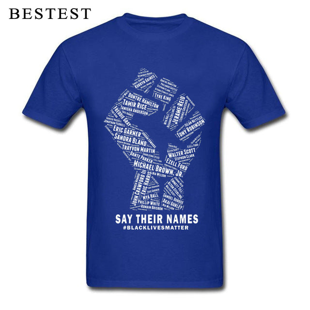 Black Lives Matter Men's Breathable Cotton T-Shirt