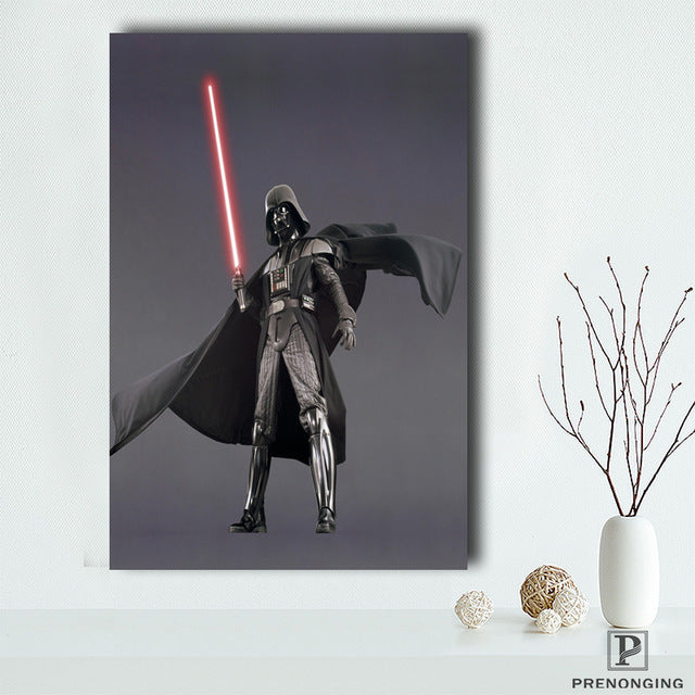 Spray Painted Silk Fabric Customized Vintage Star War Posters