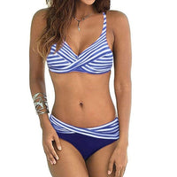 Thumbnail for Underwire Mid-waist Bandage Bikini Swimwear