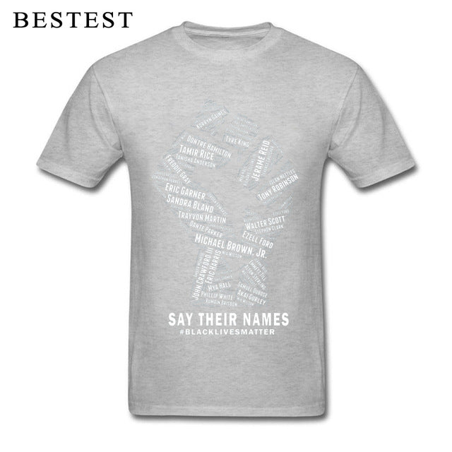 Black Lives Matter Men's Breathable Cotton T-Shirt