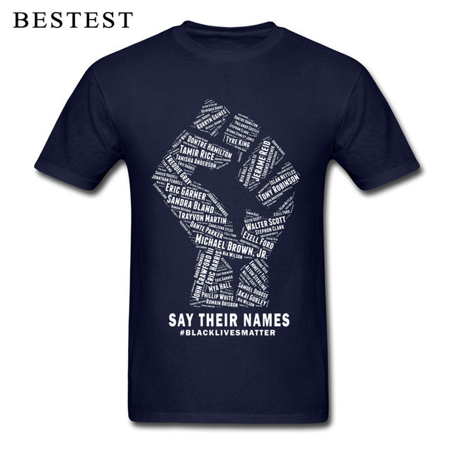 Black Lives Matter Men's Breathable Cotton T-Shirt