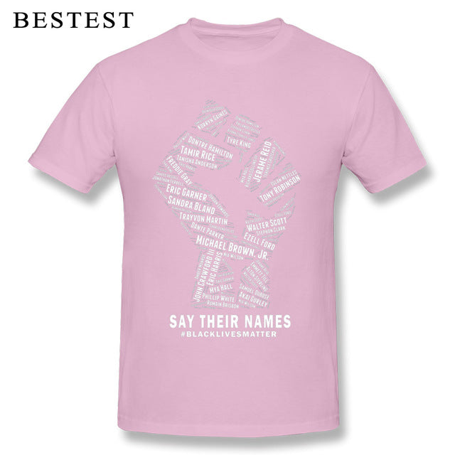 Black Lives Matter Men's Breathable Cotton T-Shirt