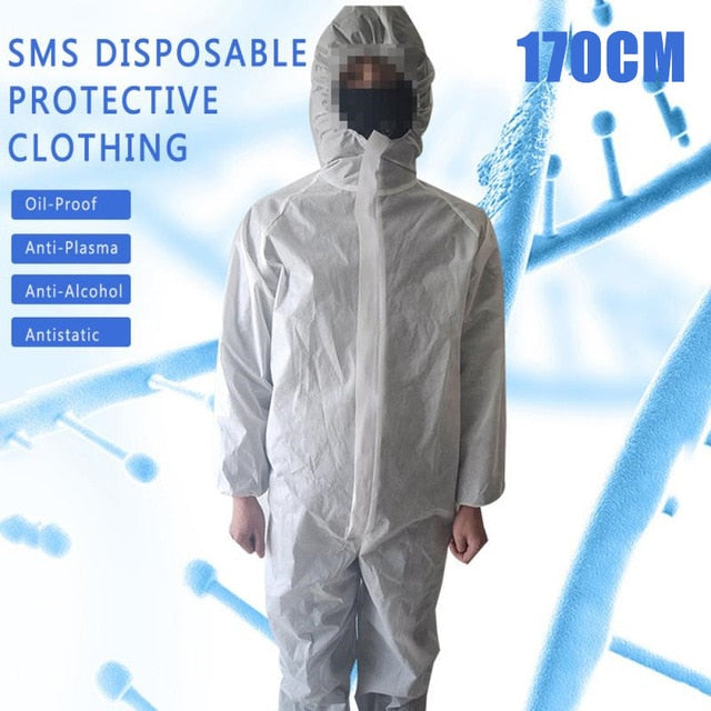 Disposable Anti Infection Bacterial Plastic Isolation Suit