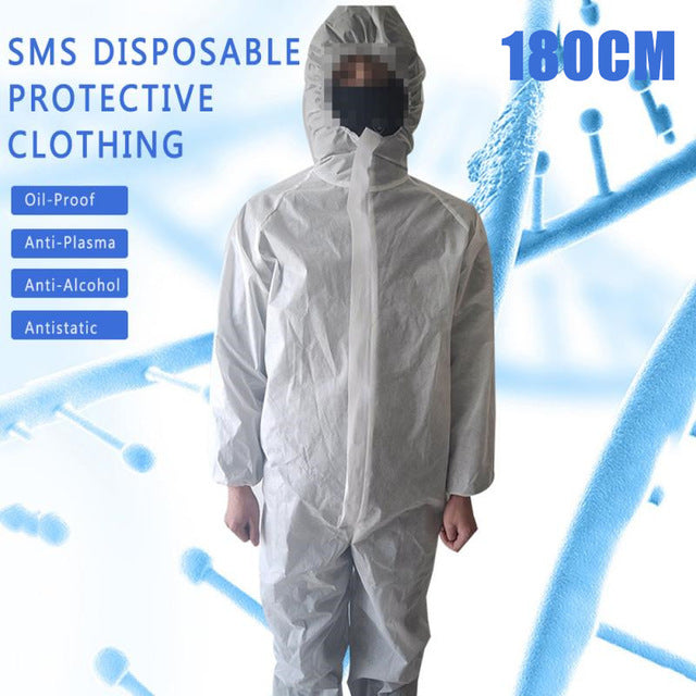 Disposable Anti Infection Bacterial Plastic Isolation Suit