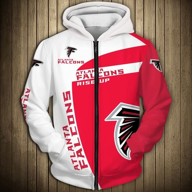 NFL Team Logo Men's Zippered Hoodie